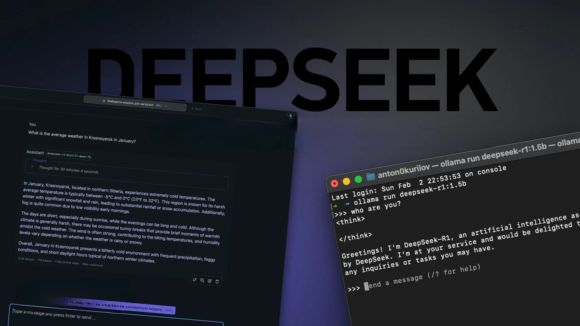 Как запустить нейросеть DeepSeek-R1 локально на ПК с Windows и Mac: Пошаговая инструкция